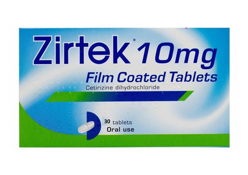 Zirtek Allergy Relief 10mg Tablets